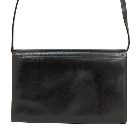 GIVENCHY vintage Sacs Black Leather Convertible Crossbody / Clutch bag - Picture 4 of 8